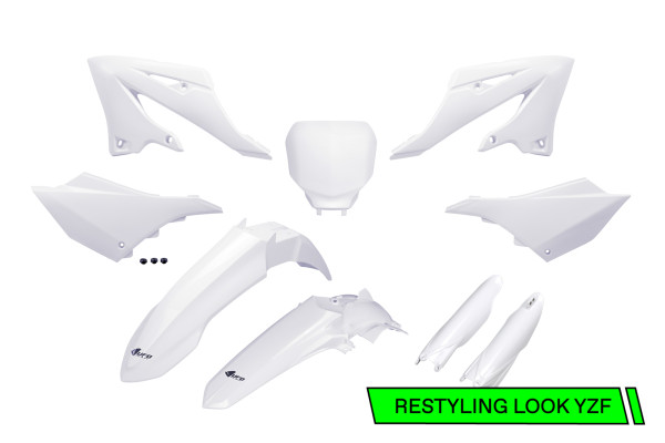 Full Plastic Kit white for Yamaha YZ 125 (2022-26) - YZ 250 (2022-26) - YZ 125 X (2022-26) - YZ 250 X (2022-26)